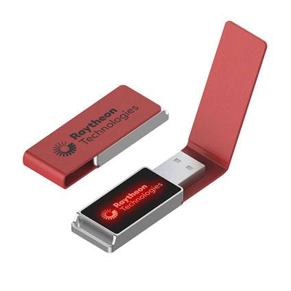 Memoria USB modelo Cuero Mini Led