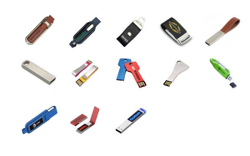 Modelos Memoria USB Metal y Cuero